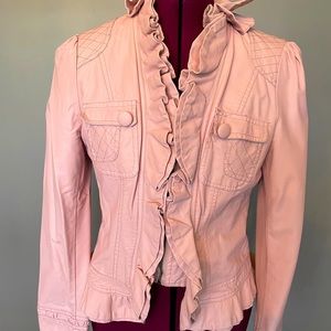 Pink pleather jacket